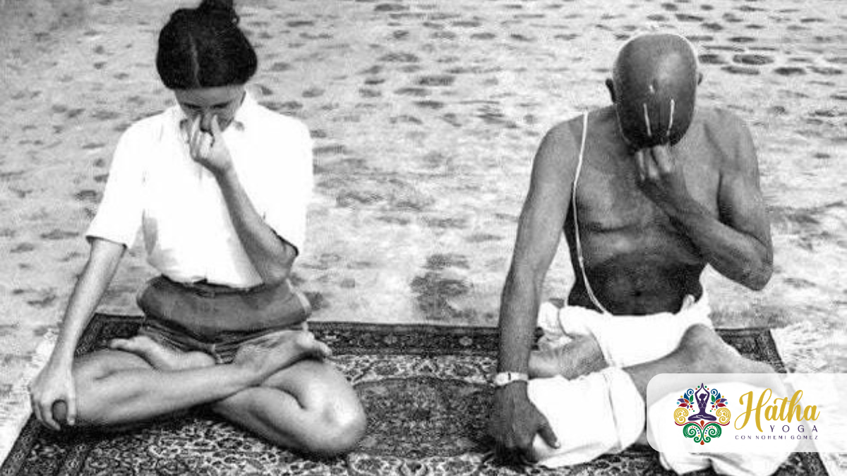 Indra Devi con Sri Krishnamacharya